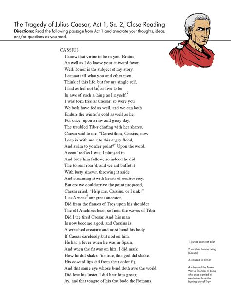 Julius Caesar Act 1 Reading And Study Guide Answers