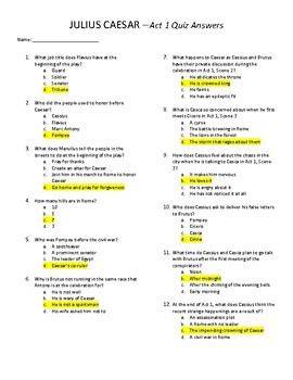 julius caesar final exam answer key