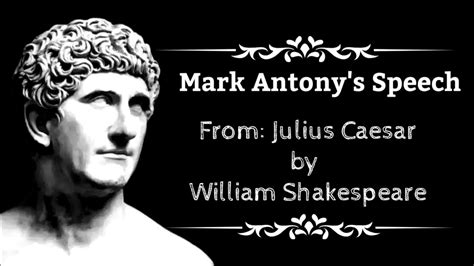 Julius Caesar Mark Antony Speech