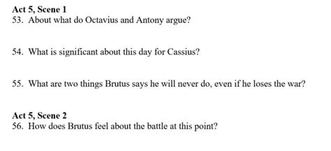 Julius Caesar Short Answer Study Guide Answers