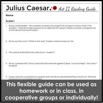 Read Online Julius Caesar Act 2 Reading And Study Guide Answers 