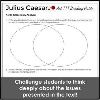 Read Online Julius Caesar Act 3 Reading And Study Guide Answer Key 