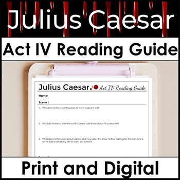 Full Download Julius Caesar Act Iv Reading And Study Guide Answers 