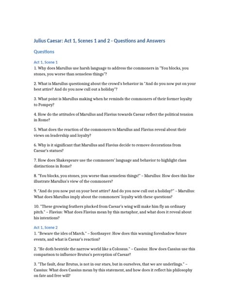 Read Julius Caesar Applied Practice Questions And Answers 