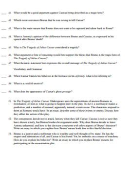 Full Download Julius Caesar Short Answer Study Guide Answers 
