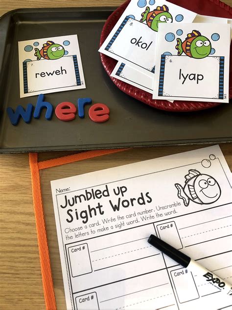 Jumbled Up Sight Words Ms Morning Joy Jumbled Words For Kindergarten - Jumbled Words For Kindergarten