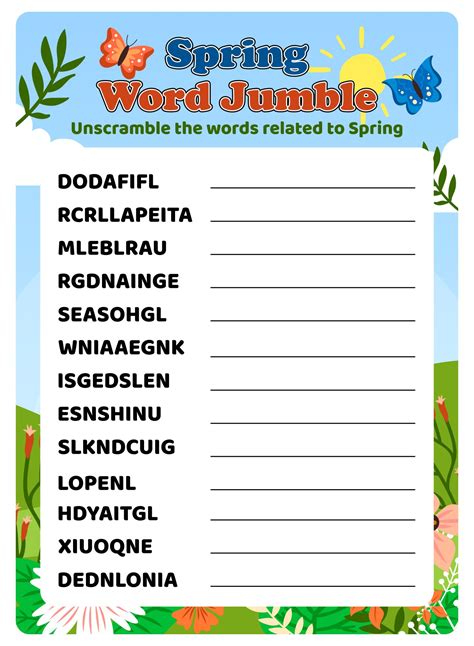 Jumbled Words Scrambled Words Activities For Kids Jumbled Words For Kindergarten - Jumbled Words For Kindergarten