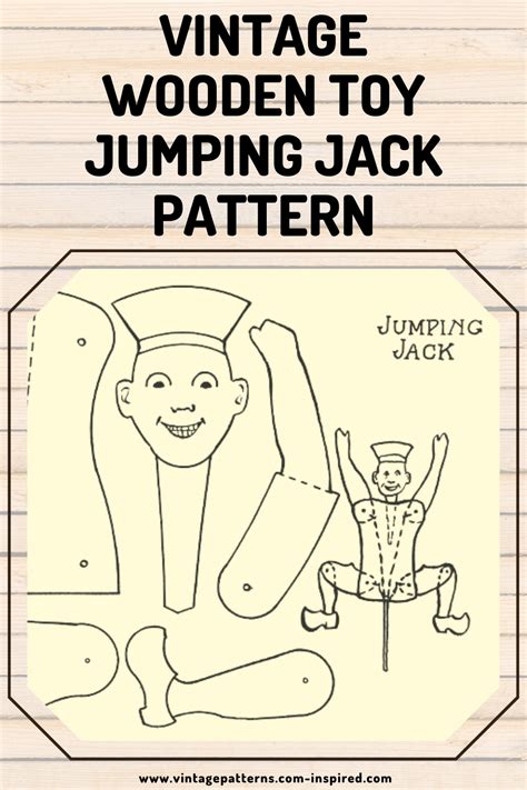 Jumping Jack Toy Template