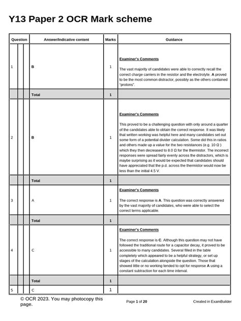 June 2013 Ocr Mark Scheme C7