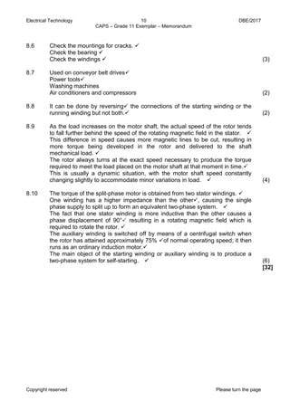 june exam electrical technology exemplar