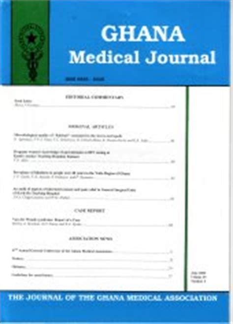Full Download June 2007 Volume 41 Number 2 Ghana Medical Journal A 