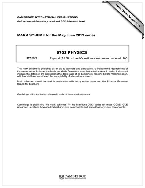 Read Online June 2013 Question Paper For Physics 9702 