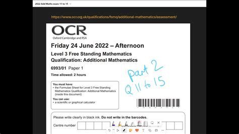 Download June Ocr Additional Maths Paper 