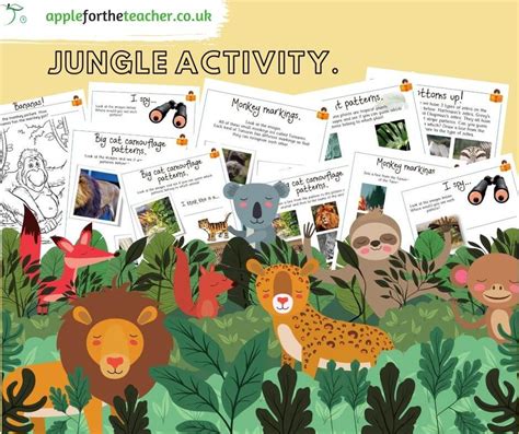 Jungle Patterns Workbook Camouflage Activities 124 Apple For Animal Camouflage Worksheet - Animal Camouflage Worksheet
