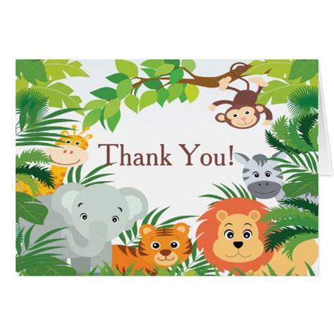 Jungle Theme Stationery Note Card