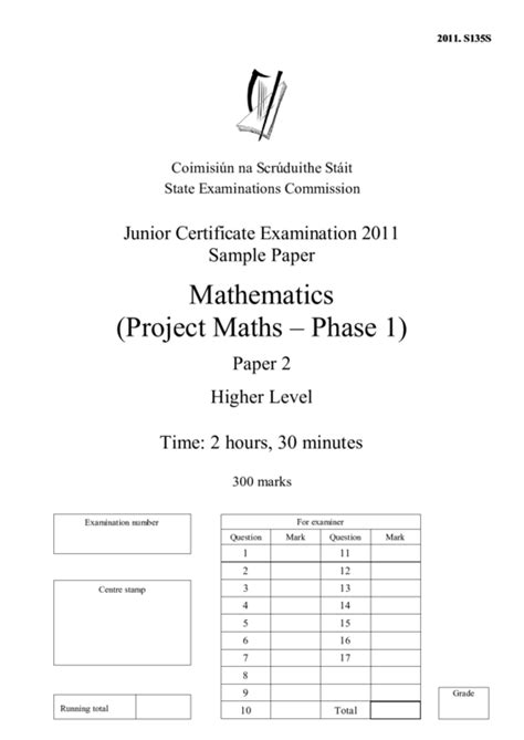 Read Online Junior Cert Maths Papers 2011 File Type Pdf 