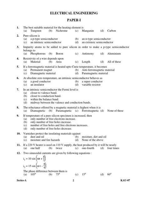 Download Junior Engineer Electrical Question Paper File Type Pdf 