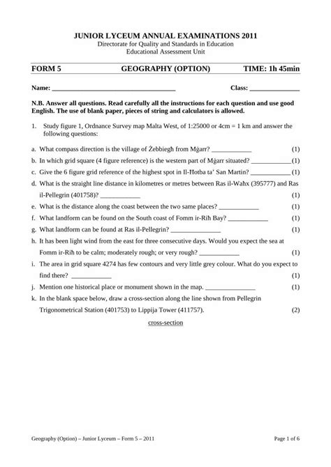 Download Junior Lyceum Annual Examinations 2010 O Groups A B 