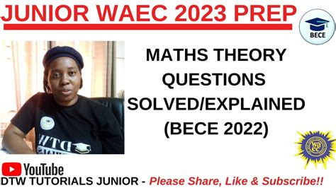 Read Online Junior Secondary School Waec Question 