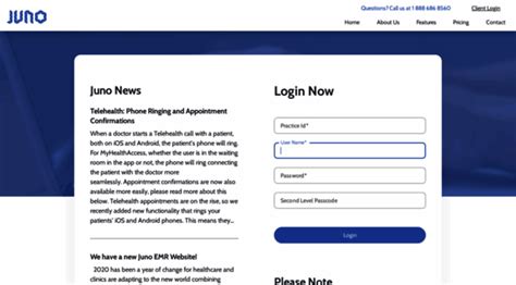 Juno Emr Login