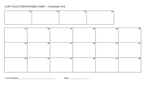 Jury Seating Chart