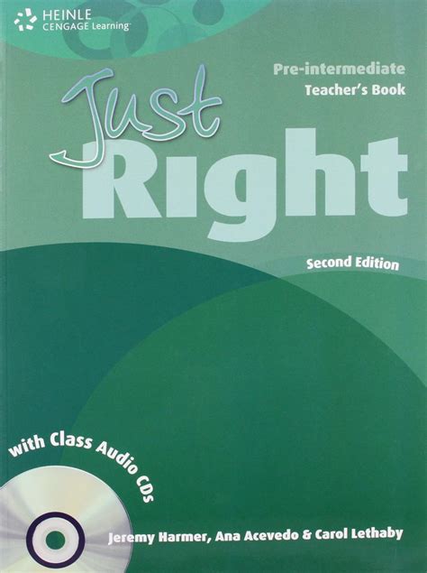 just right pre intermediate teacher with audio