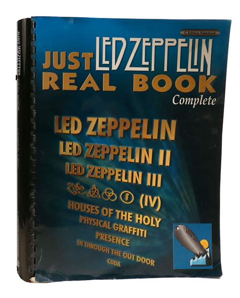 Download Just Led Zeppelin Real Book Complete Edition Fake Book Edition Just Real Books Series 