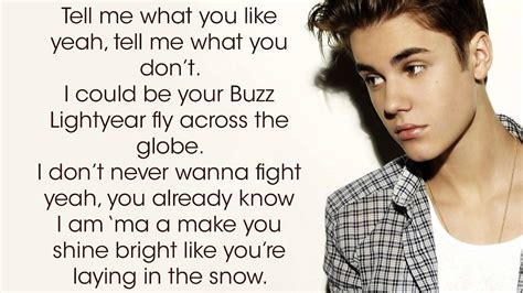 Justin Bieber Boyfriend Lyrics