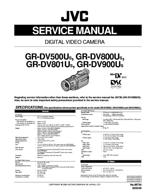 Download Jvc Gr Dv800U Manual 
