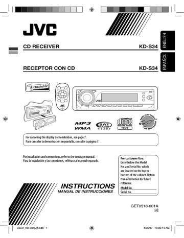 Read Jvc Kd S34 User Manual 