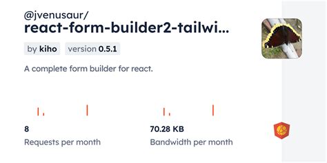 jvenusaur/reactformbuilder2tailwindcss NPM npm.io