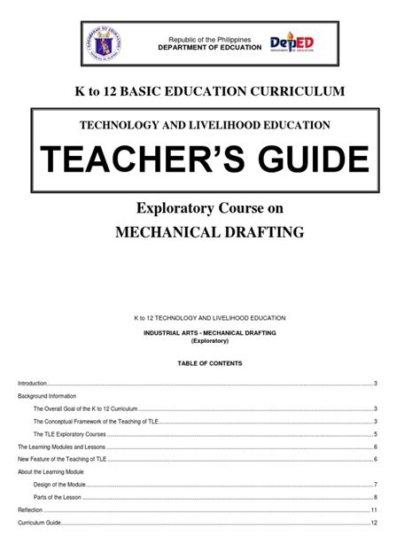 K To 12 Drafting Modules