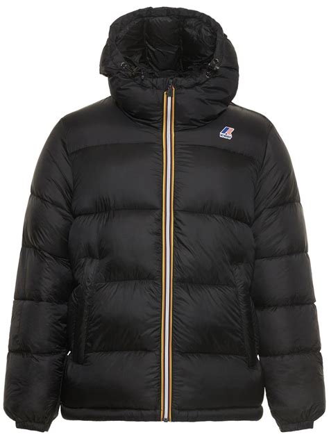 k way black puffer jacket auic