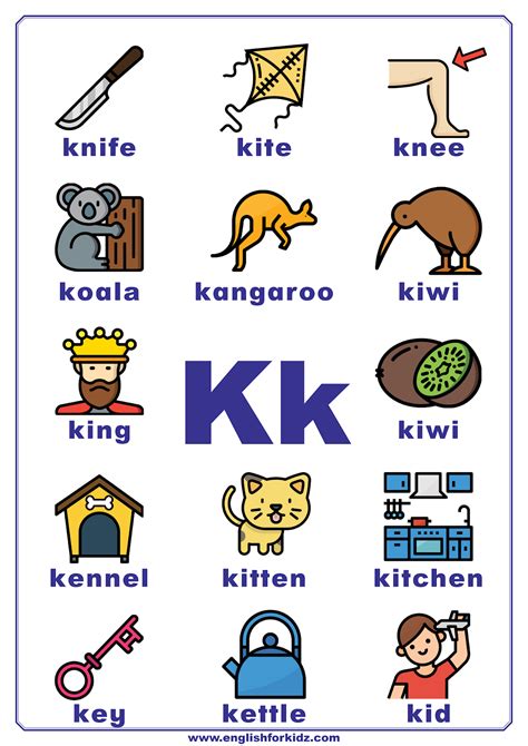 K Words For Kids Free Reading Resources K Words For Kids - K Words For Kids