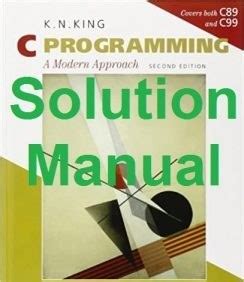 Read K N King C Programming Solutions Manual 