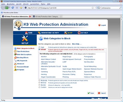 k9 web protection for windows 7