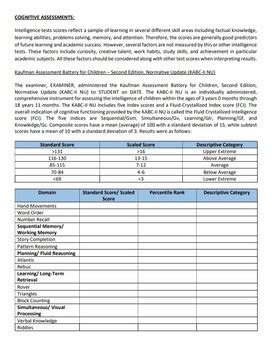 Kabc Ii Nu Sample Report