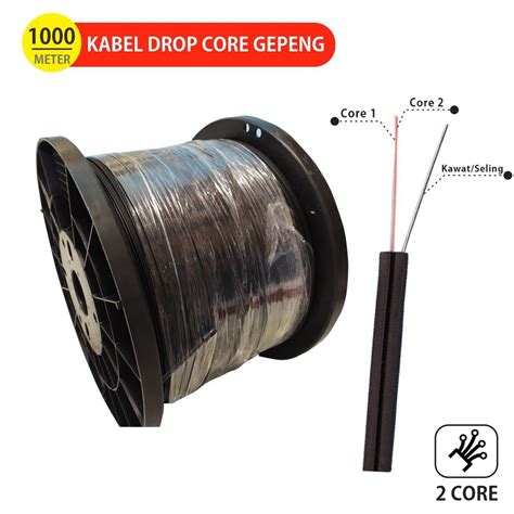 kabel fiber optik 2 core
