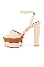 kailah heel in oyster & deep nude schutz