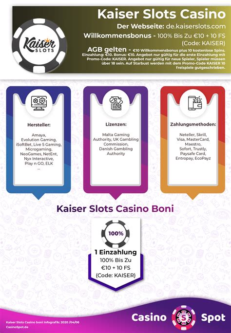 kaiser slots bonus code ohne einzahlung Top deutsche Casinos