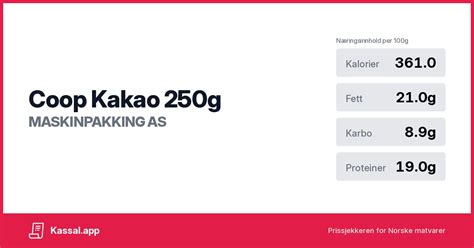 kakaofett coop