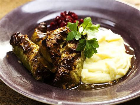 kaldolmar med potatismos