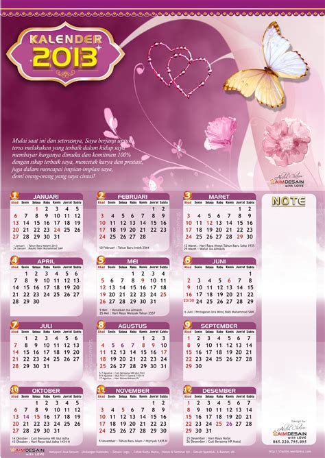 kalender 2012 dan 2013