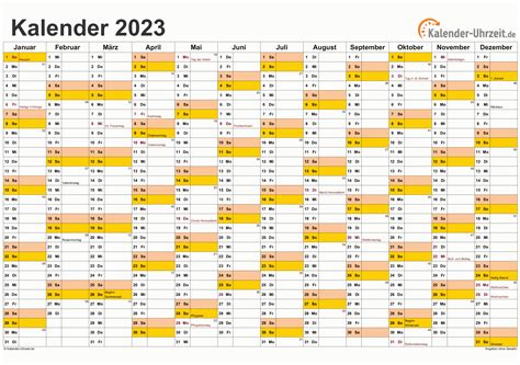 kalender 2023 excel