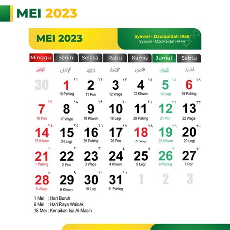 kalender 2023 mei