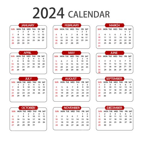 kalender 2024 yang ada tanggal merahnya