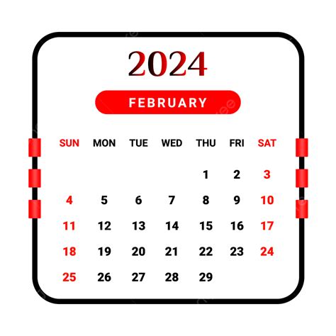 kalender bulan februari 2024