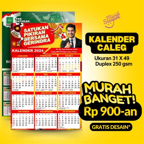 kalender caleg | Jual Kalender Caleg Terlengkap Harga Grosir Murah