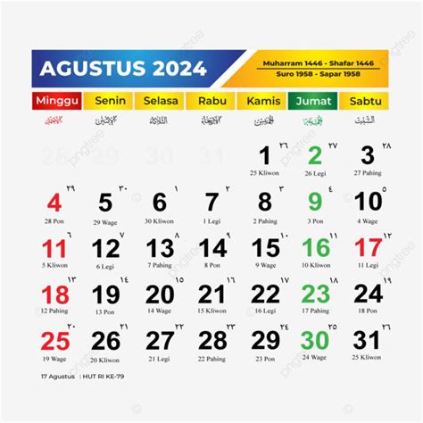 kalender jawa 2024 agustus