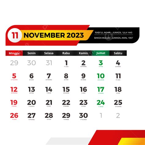 kalender jawa november 2023
